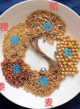 五谷无色粮 五金 金银铜铁锡 五色线 七宝石一套