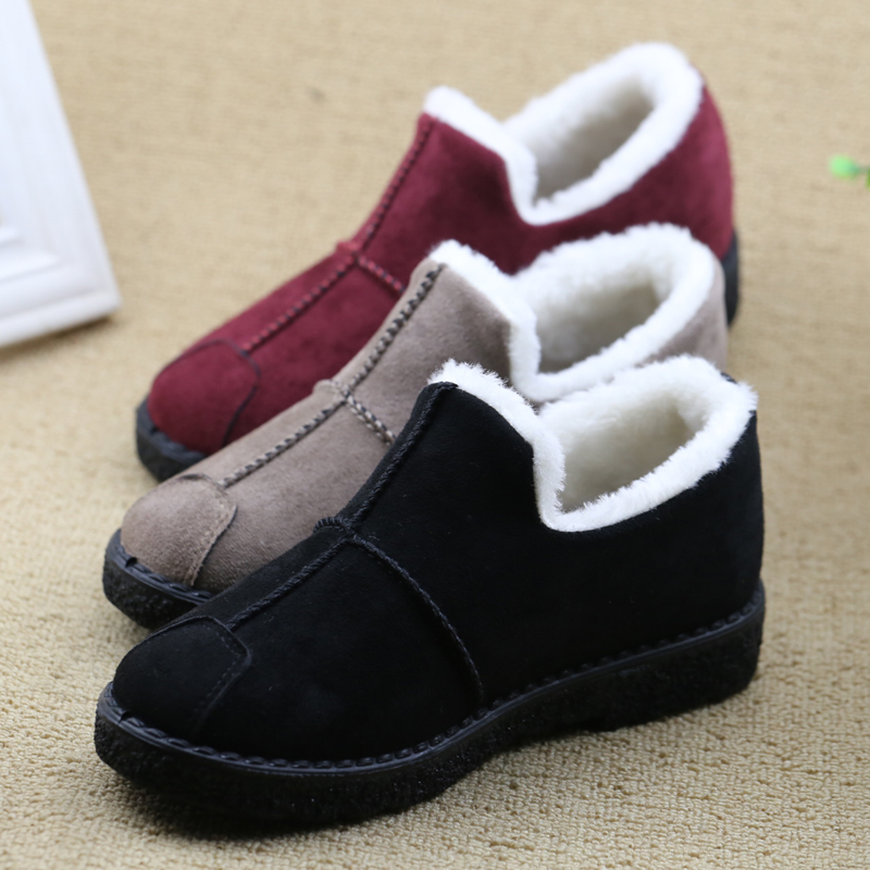 韩版百搭风冬季加绒老北京布鞋