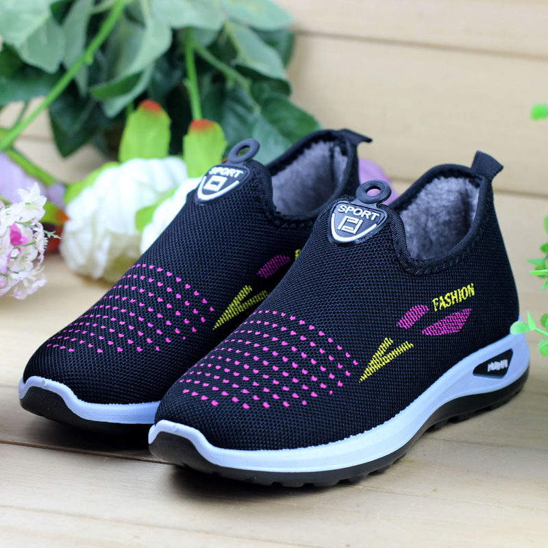 2025冬季新款加绒保暖女士休闲运动棉鞋妈妈鞋二棉软底老北京布鞋,女鞋,棉鞋,淘宝优惠券,粉丝福利购,淘宝优惠卷