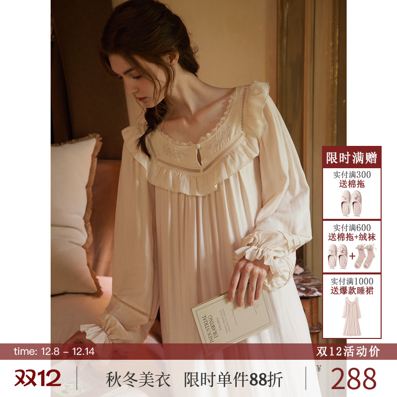 RoseTree复古宫廷爱德华茶歇睡裙