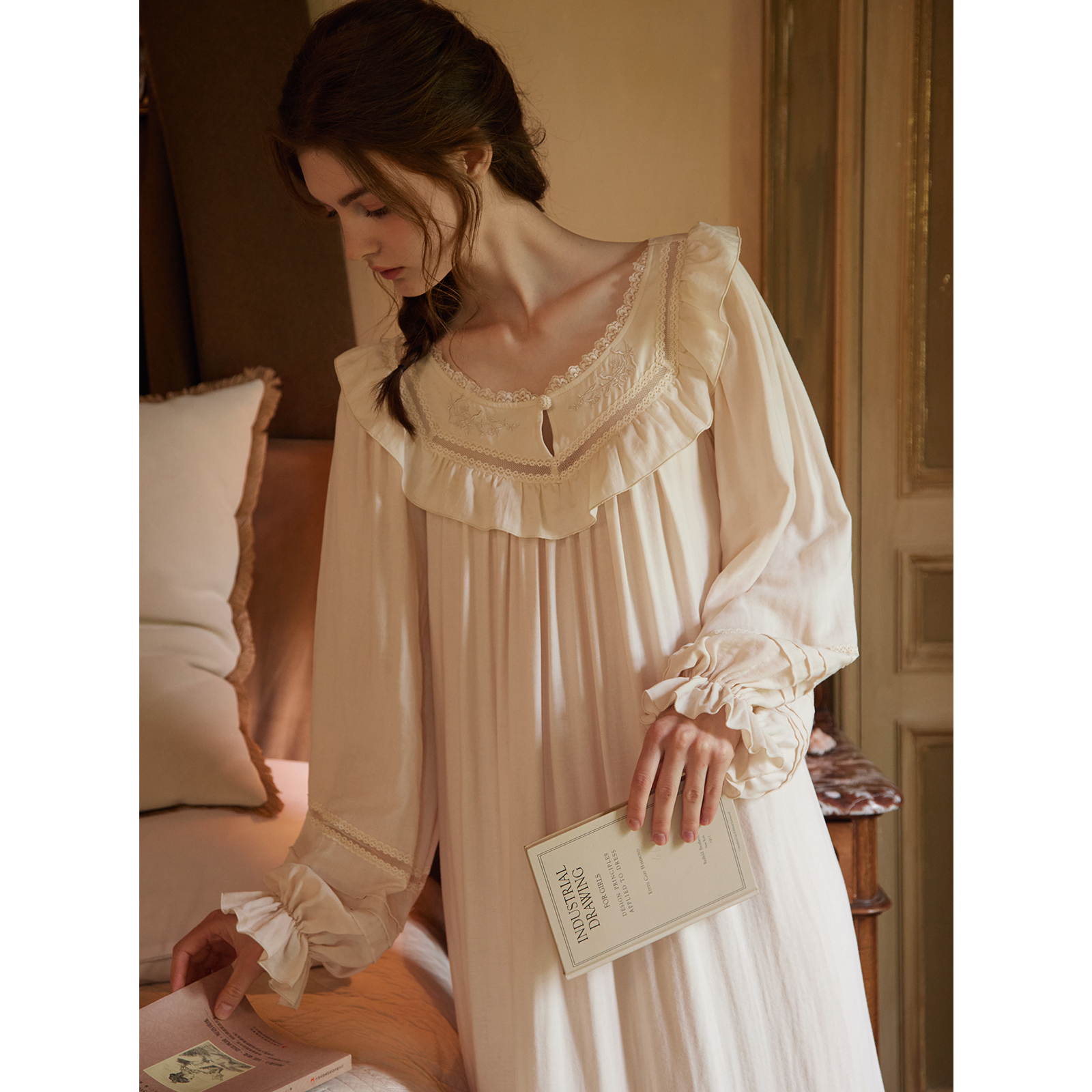 RoseTree复古宫廷爱德华茶歇睡裙