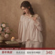 RoseTree法式 可外穿 宽松宫廷公主蕾丝家居服套装 睡衣女春秋季 长袖