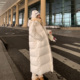 一件过冬630g充绒量加厚羽绒服90白鸭绒过膝长款 KMZD 冰川羽绒 女