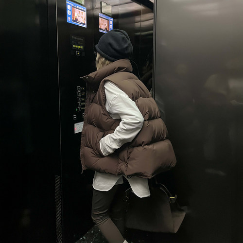 90白鸭绒羽绒秋冬马甲背心女外套