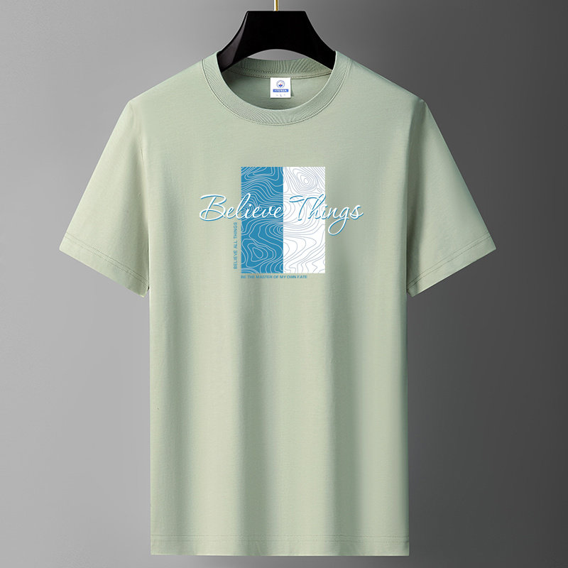 短袖重磅纯棉t恤男装夏季新款潮流男士打底衫上衣服青年休闲体恤