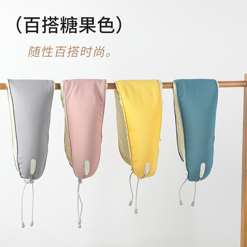 马卡龙u型枕办公室午睡护颈枕旅行便携颈枕泡沫粒子飞机枕可拆洗