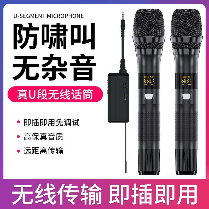 十盏灯 W13无线话筒网红直播设备声卡套装录音设备手机唱歌喊麦