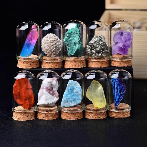 批发天然水晶岩石矿石原石矿物晶体儿童科普教学矿石标本礼物摆件