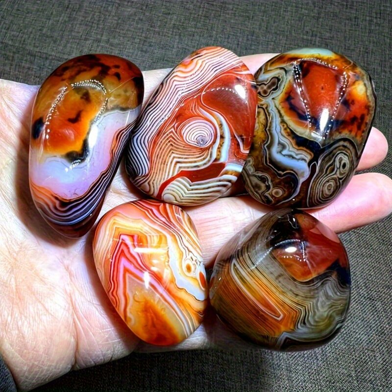 天然轻奢七彩纹理缠丝玛瑙原石雨花石吊坠浴缸石手把件观赏石摆件