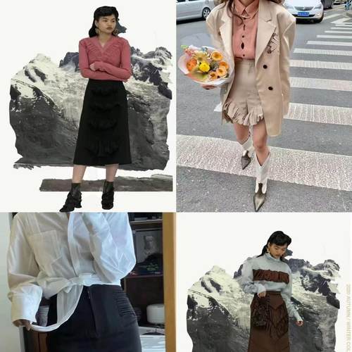 YINGPEISTUDIO复古半身裙