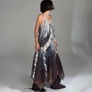 连衣裙 circle方圆24AW设计师品牌油画风格 现货正品 Square