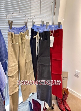 官方授权 现货秒发JUNWEI LIN 2023美式复古工装休闲裤