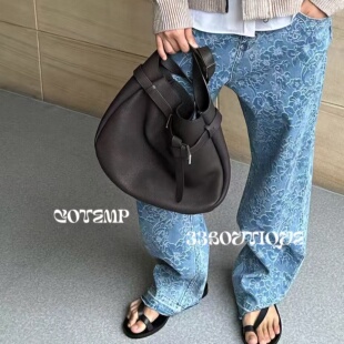 现货 正品 cotemp 25ss 设计师品牌提花牛仔裤