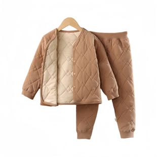 保暖套装 三折专区品牌店撤柜秋冬新款 儿童校服神器绵羊毛棉袄棉裤