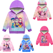 POP猎魔女团衣服鲁米米拉佐依拉链薄外套女童春秋洋气夹克衫