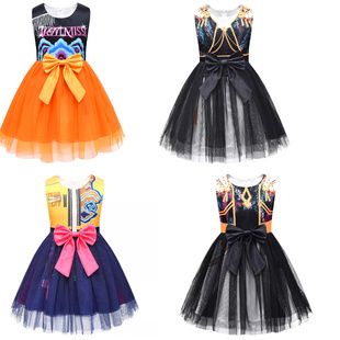 kpop猎魔女团服装Huntrix鲁米rumi米拉左伊zoey万圣节背心网纱裙