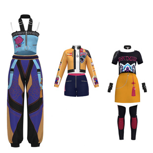 韩流K-POP猎魔女团cos服装鲁米米拉佐伊二次元动漫套装儿童演出服