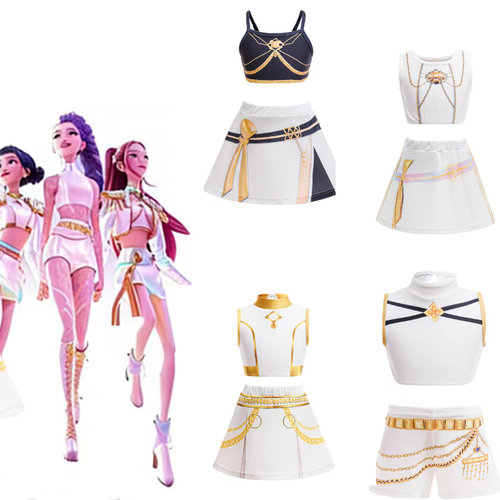 猎魔女团Kpop Demon Hunters服儿童防晒速干游泳衣比基尼三件套
