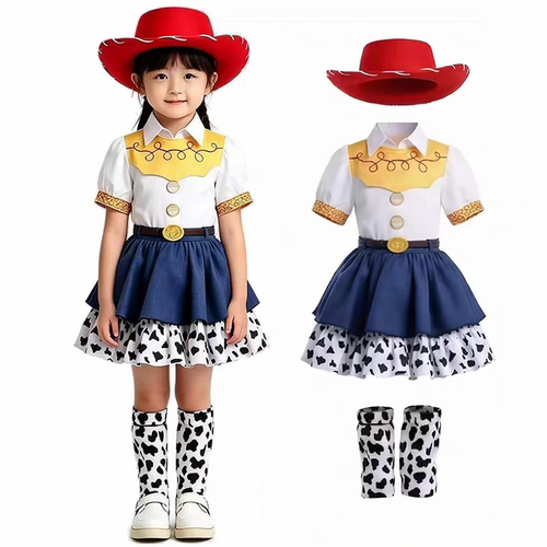 玩具总动员胡迪Woody牧羊BoPeep翠丝cos服女童万圣节演出服装裙子