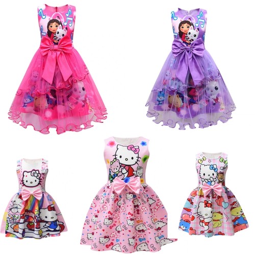 盖比的娃娃屋女童公主裙子Gabby's Dollhouse儿童服装KT猫娃娃夏
