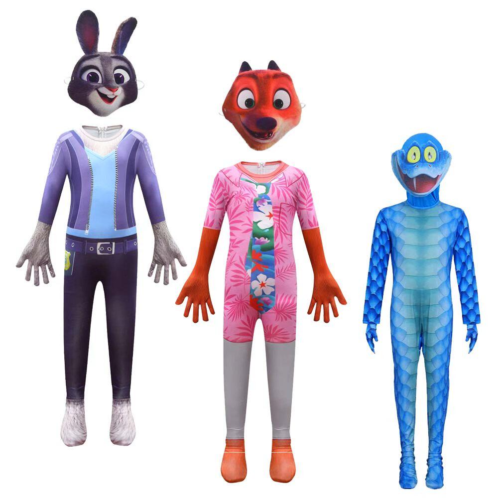 疯狂动物城2Zootopia 衣服周边服装表演童装连体衣万圣节造型服