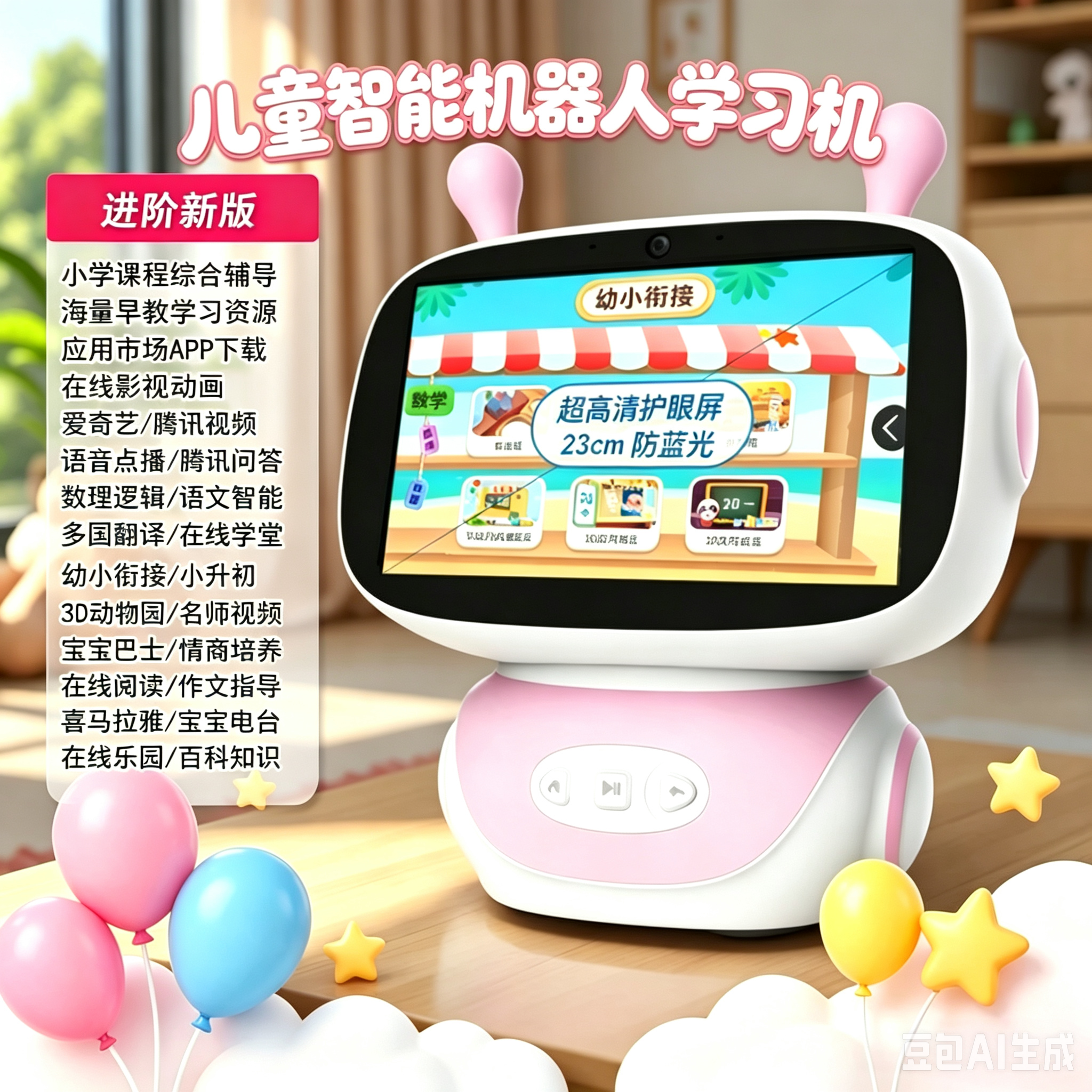 卓纳尔儿童早教机智能机器人小孩电视机平板电脑益智玩具学习机