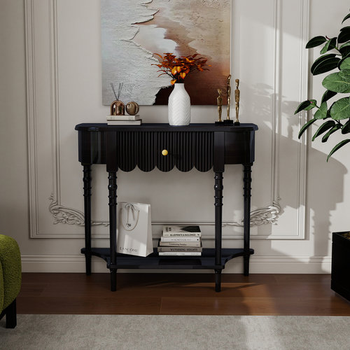 法式玄关柜靠墙入户玄关窄条桌