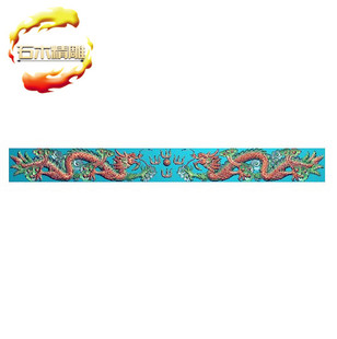 新款墓碑碑板5-027 双龙横梁石碑雕刻图边板栏板精雕图灰度浮雕图