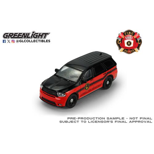 绿光 1:64 2019 Dodge 道奇杜兰戈 阿肯色州洛厄尔消防局 67070C