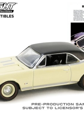 绿光 1:64 1967 Chevrolet Camaro 雪佛兰科迈罗 SS/RS 39140C