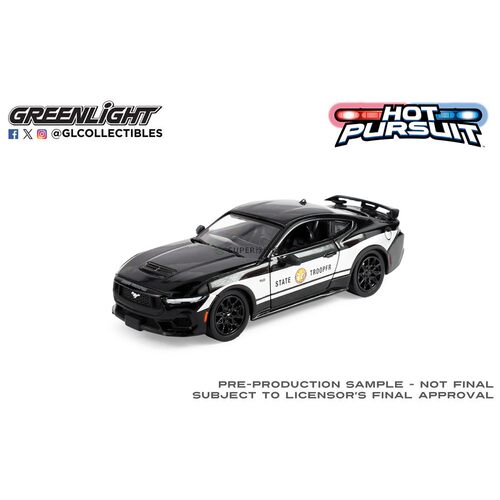绿光 1:64 2024 Ford 福特野马 北卡罗来纳州公路巡警 43060F