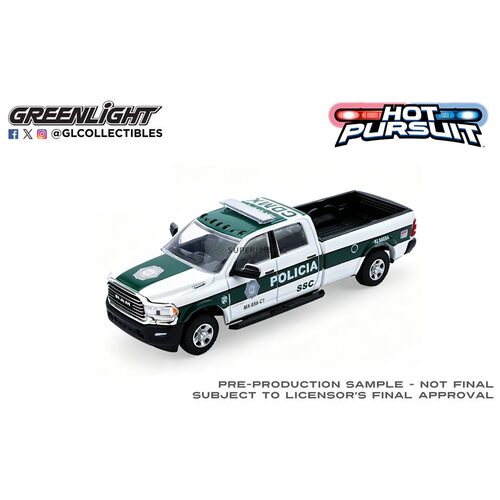 绿光 1:64 2019 Ram 公羊 2500 SSC墨西哥城公民安全部警车43060E