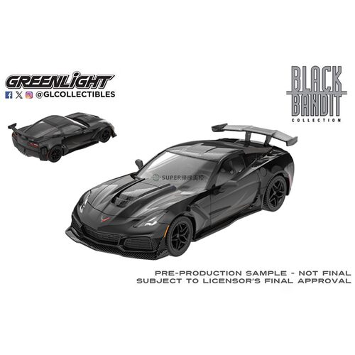 绿光 1:64 2019 Chevrolet 雪佛兰科尔维特 ZR1 硬顶版 28190E