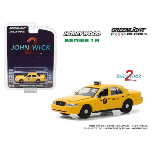 绿光 1:64 2008 福特维多利亚皇冠出租车 疾速追杀第二章 44790F