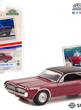 绿光 1:64 1967 Mercury Cougar水星美洲狮XR-7 GT汽车邮票 30371
