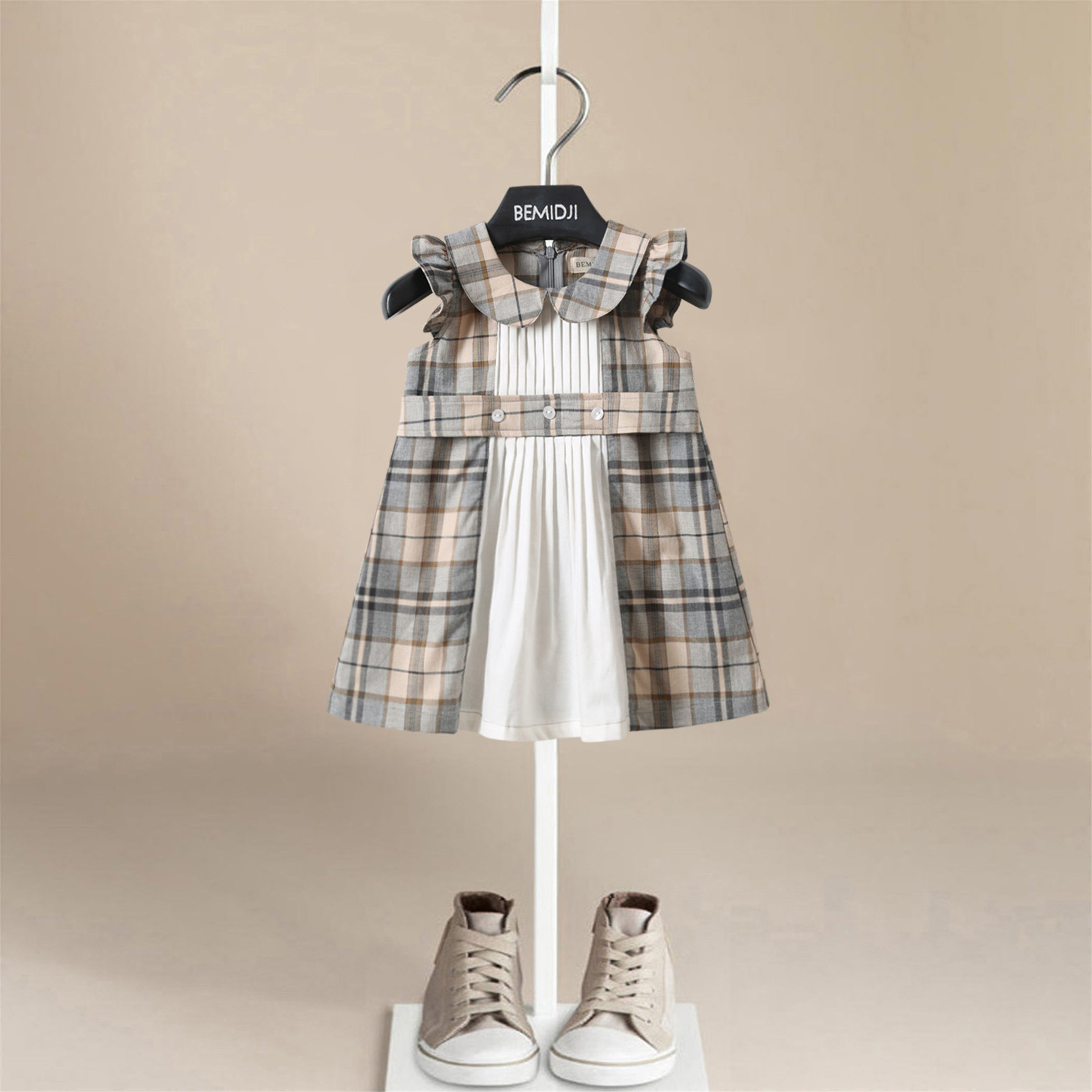 童装女童英伦风连衣裙洋气宝宝公主裙夏天小女孩裙子儿童连身裙,童装/婴儿装/亲子装,连衣裙,淘宝优惠券,粉丝福利购,淘宝优惠卷