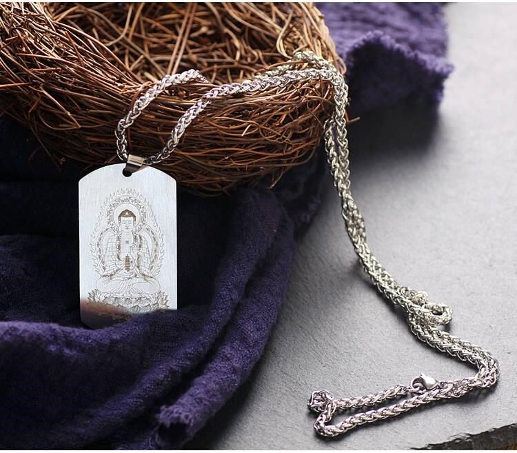 新款钛钢吊牌吊坠项链精品心经金刚经大悲咒转运招财男女情侣般若|ruв категории Украшения,ювелирные изделия, кулон/кулон - от Buy2taobao.com для оказания профессиональной услуги покупки агента Taobao