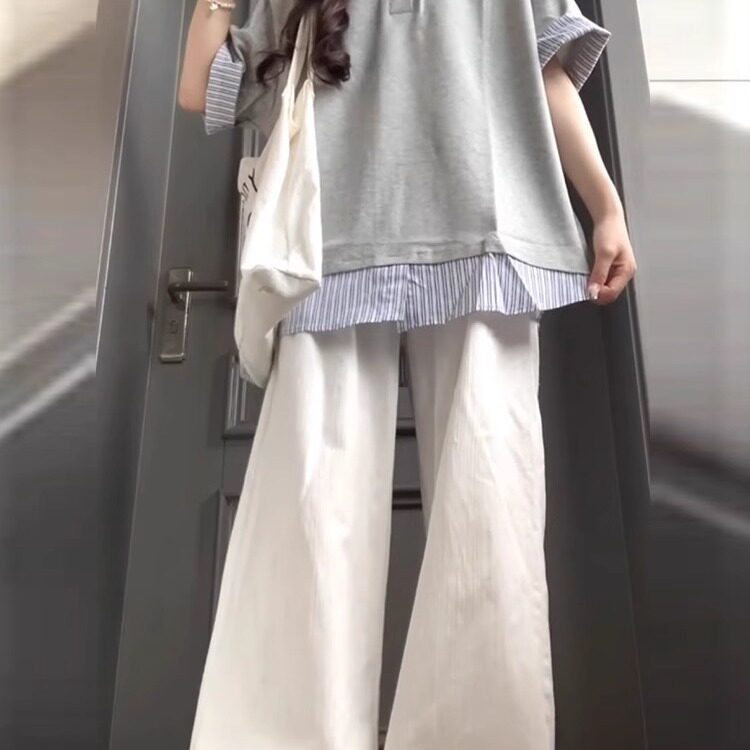 韩系校园风休闲运动套装女夏季