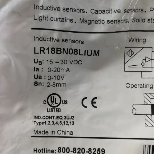 议价LR18BN08LIUM接近开关，兰宝、、质可维修