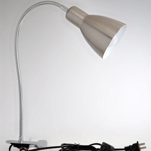 简易长臂LED夹子台灯书桌床头工作阅读护眼学习卧室学生插电调光