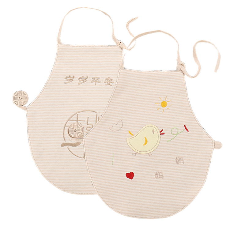 彩棉刺绣新生婴儿肚兜宝宝衣服幼儿纯棉护肚围四季通用薄兜兜春秋