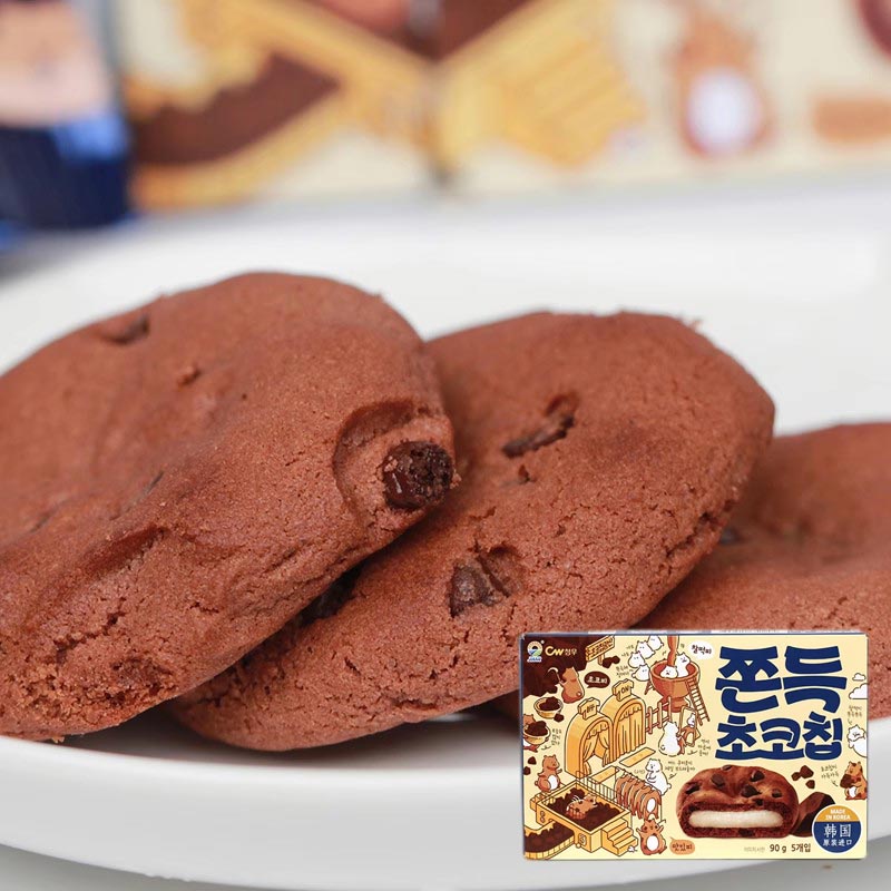 韩国进口青佑牌巧克力味打糕点心小饼干麻薯糯米糍糕伴手礼小零食