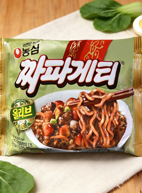 韩国进口方便面农心炸酱面杂酱面正宗拉面黑色干拌面泡面煮面140g