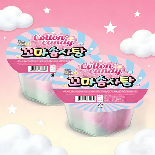 韩国YEM彩虹棉花糖迷你杯装