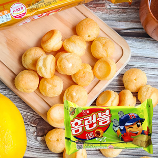 韩国进口零食海太巧克力奶油夹心泡芙球46g西式 小吃边伯贤同款