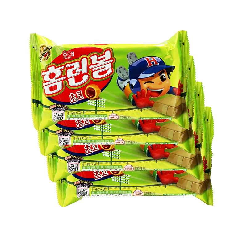 韩国进口零食海太巧克力奶油夹心泡芙球46g*4西式小吃边伯贤同款