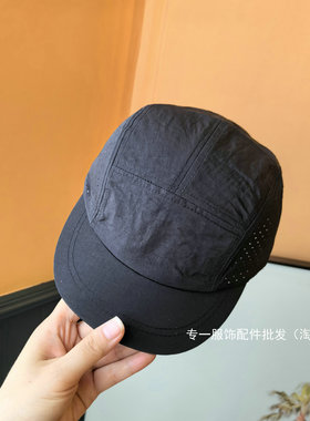 新款短帽檐透气网眼速干棒球帽男