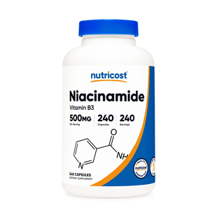 美国Nutricost烟酰胺Niacinamide Vitamin B3非潮红烟酸240粒