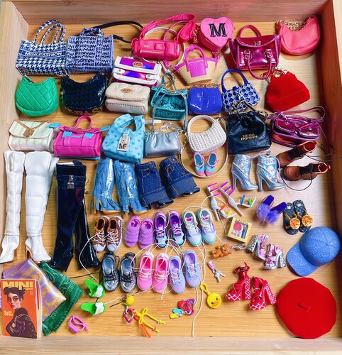 ZURU包包球四代微缩迷你包包鞋子芭比搭配娃屋场景配件满60 包邮