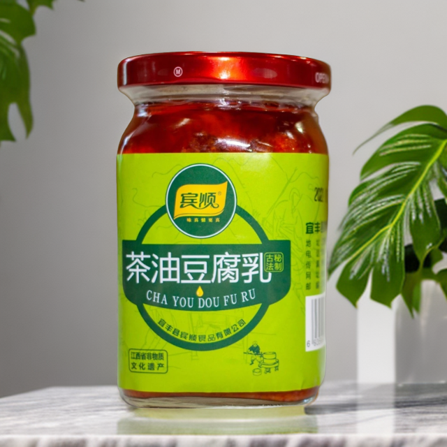 宾顺茶油豆腐乳江西宜春特产精制霉豆腐宜丰宾馆调味开胃下饭菜